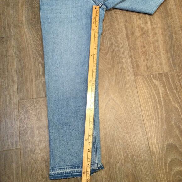 A&F 90’s Straight Mid Rise Jeans 28 Short - Picture 4 of 5